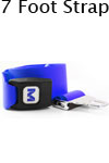 Morrison Medical Metal Push Button Vinyl 1PC, 7' | 1308X Blue |Spinal Immobilization Spine Board Strap