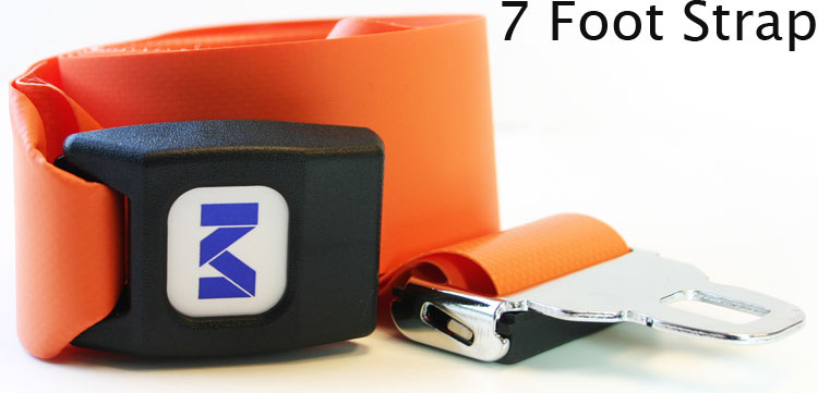 Morrison Medical Metal Push Button Vinyl 1PC, 7' | 1308X Orange |Spinal Immobilization Spine Board Strap