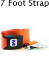 Morrison Medical Metal Push Button Vinyl 1PC, 7' | 1308X Orange |Spinal Immobilization Spine Board Strap