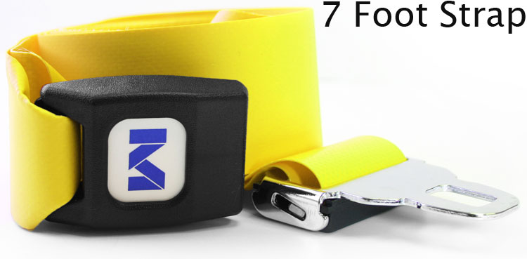 Morrison Medical Metal Push Button Vinyl 1PC, 7' | 1308X Yellow |Spinal Immobilization Spine Board Strap