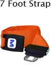 Morrison Medical Metal Push Button Poly 1PC, 7' | 1308 Orange |Spinal Immobilization Spine Board Strap