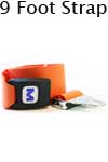 Morrison Medical Metal Push Button Vinyl 1PC, 9' | 1309X Orange |Spinal Immobilization Spine Board Strap
