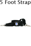 Morrison Medical Metal Push Button Swivel Speed Clip Ends 2PC, 5' | 1310 Black |Spinal Immobilization Poly Spine Strap