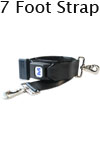 Dick Medical Metal Push Button Swivel Speed Clip Ends 2PC, 7' | 1311P Black |Spinal Immobilization Spine Board Strap