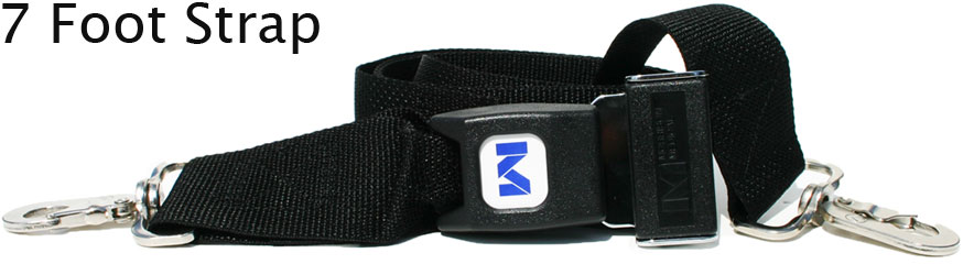 Morrison Medical Metal Push Button Swivel Speed Clip Ends 2PC, 7' | 1311 Black |Spinal Immobilization Poly Spine Strap