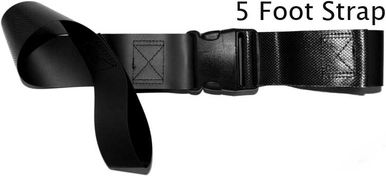Morrison Medical Plastic Side Release Vinyl Loop-Lok Ends 2PC,5' | 1350X Black |Spinal Immobilization Spine Board Strap