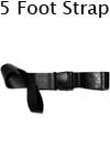 Morrison Medical Plastic Side Release Vinyl Loop-Lok Ends 2PC,5' | 1350X Black |Spinal Immobilization Spine Board Strap