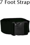 Morrison Medical Plastic Side Release Poly 1PC,7' | 1358 Black |Spinal Immobilization Spine Board Strap
