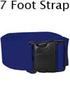 Morrison Medical Plastic Side Release Poly 1PC,7' | 1358 Blue |Spinal Immobilization Spine Board Strap
