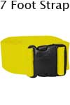 Morrison Medical Plastic Side Release Poly 1PC,7' | 1358 Yellow |Spinal Immobilization Spine Board Strap