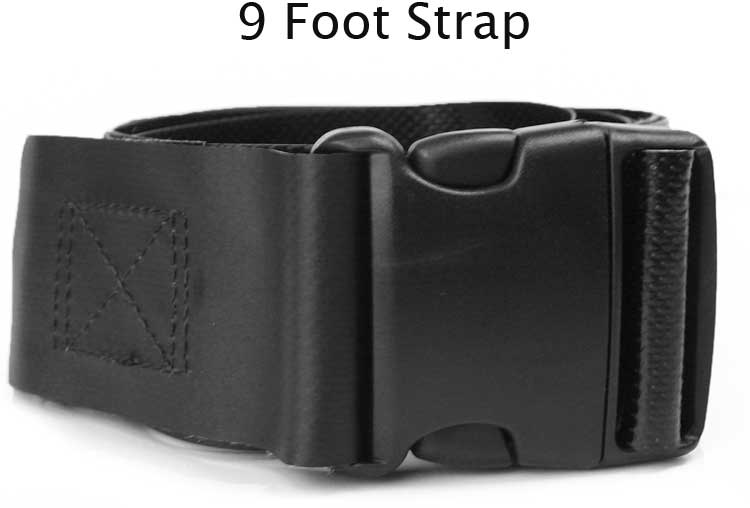 Morrison Medical Plastic Side Release Vinyl 1PC,9' | 1359X Black |Spinal Immobilization Spine Board Strap