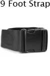 Morrison Medical Plastic Side Release Vinyl 1PC,9' | 1359X Black |Spinal Immobilization Spine Board Strap