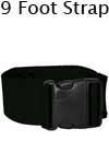 Morrison Medical Plastic Side Release Poly 1PC,9' | 1359 Black |Spinal Immobilization Spine Board Strap