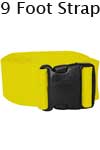 Morrison Medical Plastic Side Release Poly 1PC,9' | 1359 Yellow |Spinal Immobilization Spine Board Strap