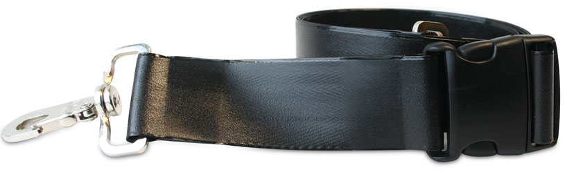 Morrison Medical Metal Swivel Speed Clip Ends 2PC,5' | 1360P Black |Plastic Side Release Spine Board Strap