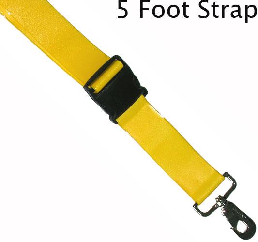 Morrison Medical Metal Swivel Speed Clip Ends 2PC,5' | 1360P Yellow |Plastic Side Release Spine Board Strap