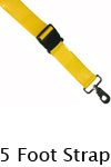 Morrison Medical Metal Swivel Speed Clip Ends 2PC,5' | 1360P Yellow |Plastic Side Release Spine Board Strap