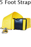 Morrison Medical Metal Swivel Speed Clip Ends 2PC,5' | 1360X Yellow |Vinyl Plastic Side Release Spine Board Strap