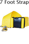 Morrison Medical Metal Swivel Speed Clip Ends 2PC,7' | 1361X Yellow |Vinyl Plastic Side Release Spine Board Strap