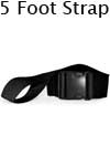Morrison Medical Plastic Side Release Poly Loop Ends 2PC,5' | 1390 Black |Spinal Immobilization Spine Board Strap
