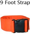Morrison Medical Poly Plastic Side Strap 1PC,9' | 1392 Black |Spinal Immobilization Spine Board Strap