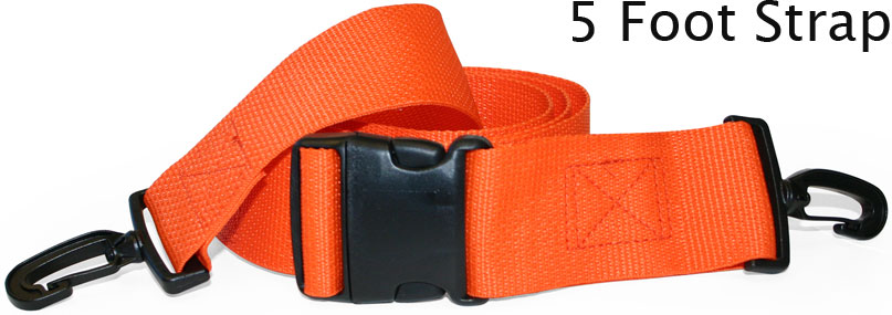 Morrison Medical Plastic Swivel Speed Clip Ends 2PC,5' | 1394 Orange |Plastic Side Release Spine Board Strap