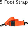 Morrison Medical Plastic Swivel Speed Clip Ends 2PC,5' | 1394 Orange |Plastic Side Release Spine Board Strap