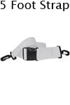 Morrison Medical Plastic Swivel Speed Clip Ends 2PC,5' | 1394 White |Plastic Side Release Spine Board Strap