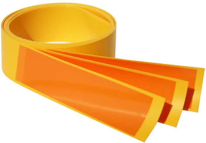 Morrison Medical Set of 3 Vinyl Disposable Stick & Cut Restraints | 1398 Yellow |Spinal Immobilization Spine Board Strap