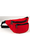 Red Hip Pack - 3 Pocket Fanny Pack