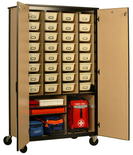72 Inch Classroom SecureCage Emergency Supply Storage System 21500