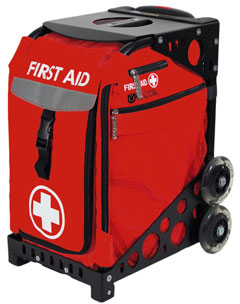 MobileAid - Lifesecure Emergency Solutions - Easy-Roll First Aid Bag & Frame 31561
