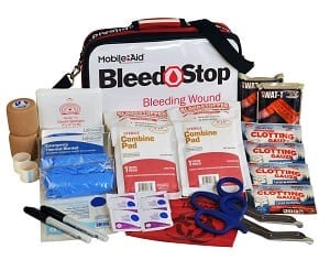 BleedStop DOUBLE 100 Bleeding Control & Gunshot Wound Trauma First Aid Kit [TREATS 2 BLEEDING WOUNDS](32720)