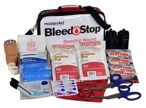 BleedStop DOUBLE 200 Bleeding Control & Gunshot Wound Trauma First Aid Kit [TREATS 2 BLEEDING WOUNDS] (32722)