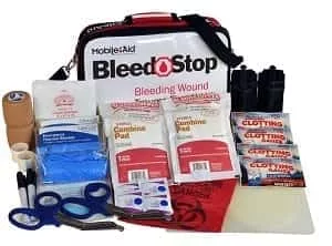 BleedStop DOUBLE 300 Bleeding Control & Gunshot Wound Trauma First Aid Kit [TREATS 2 BLEEDING WOUNDS] (32724)