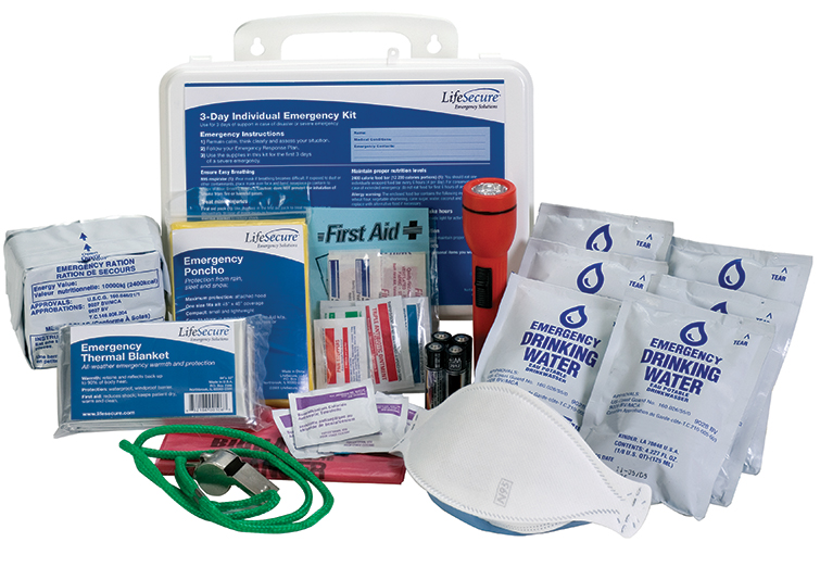 LifeSecure Plus WeatherTight Hard-Box 3-DAY Survival Kit (41010)