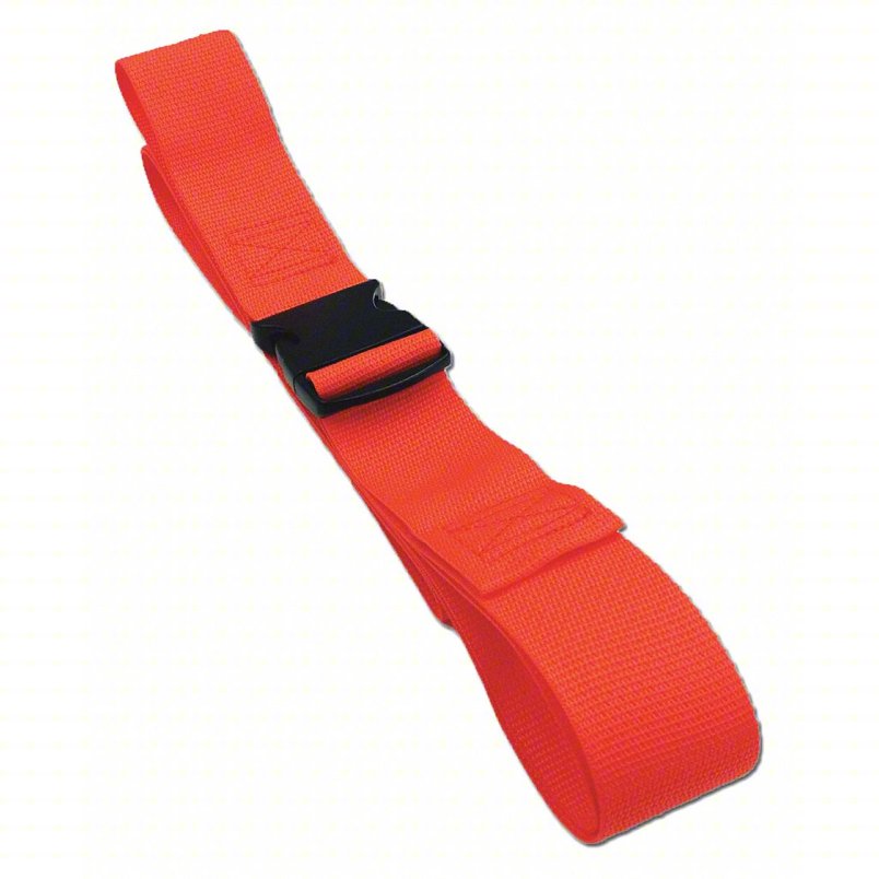 Dick Medical Supply - Straps, 9 Ft, 1 Piece, Side Release Buckles | 47091-ORG