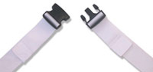 1 Piece Quick Release Spineboard Strap - White
