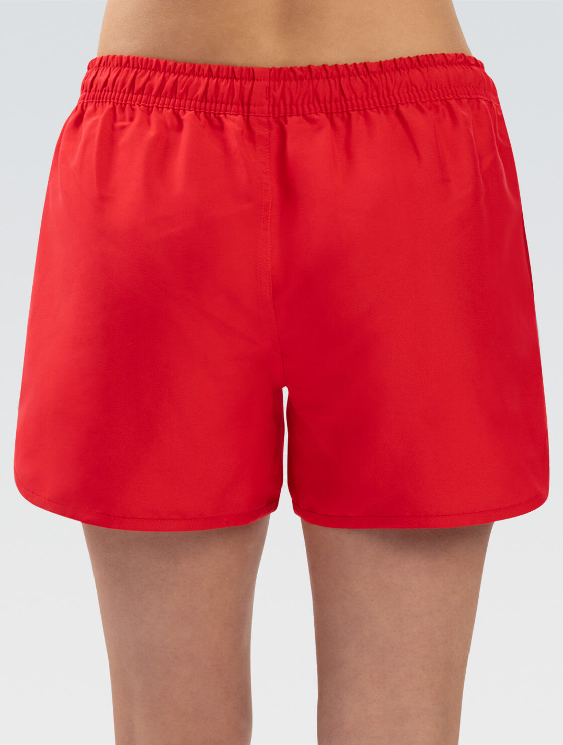 Women's Solid Red Guard Swim Short Style #7L18SLDG-250