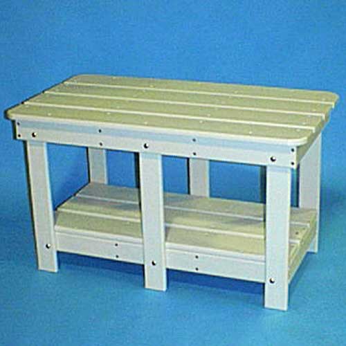 Tailwind Recycled Plastic Coffee Table - AD 203 (White)