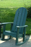 Tailwind Round Back Adirondack Rocker Chair AD 410 Green