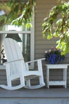 Tailwind Round Back Adirondack Rocker Chair AD 410  White