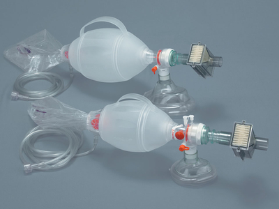 Adult BVM - Ambu Bag Valve Mask CPR Resuscitator | Kemp Adult 10-507-HEPA Filter