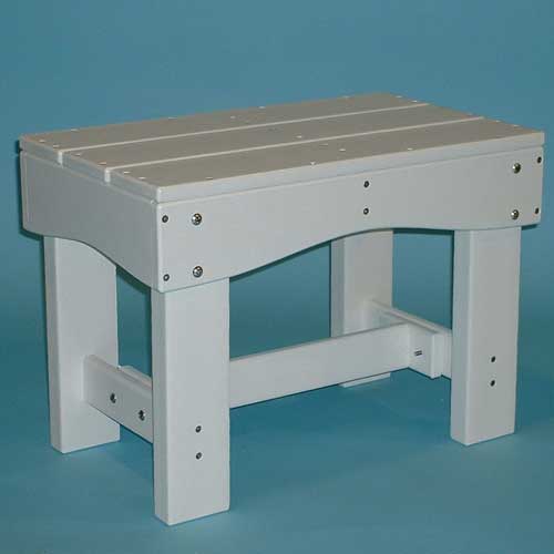 Tailwind 24 Recycled Plastic Bench DB-240 White