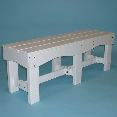 Tailwind 47.5 Recycled Plastic Bench DB-475 White