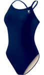 TYR Female Team Solid Diamondback Swimsuit DSOL1 402 Navy