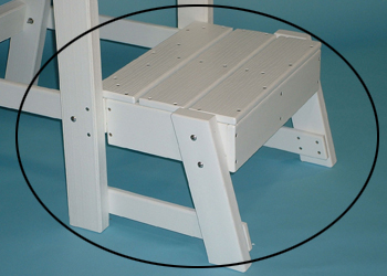 American Made Tailwind Recycled Plastic Pool Lifeguard Chair Platform Kit | EXP 501 | Furniture Made in the USA