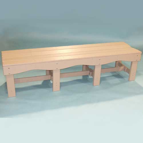 Tailwind 71.5 Inch  Recycled Plastic Bench FB-715 White