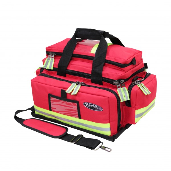 Kemp Trauma Bag - 10-104 KEMP Large Professional Trauma EMS Bag | Red