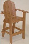 American Made Tailwind Recycled Plastic Pool Lifeguard Chair| LG 500 Cedar | Furniture Made in the USA